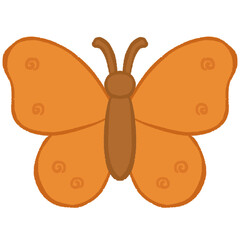 Orange Butterfly of Freedom and Change