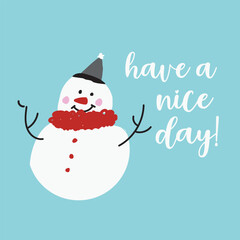 Playful vector illustrations of snowmen with funny winter quotes and sarcastic sayings. Perfect for holiday cards, T-shirts, mugs, posters, and seasonal designs.