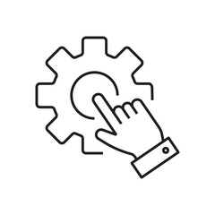 configuration. settings. configuration icons. repair. black and white icons. on a white background. vector. settings. fix the problem. find a solution. repair wizard.