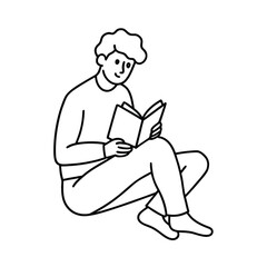 girl reading a book