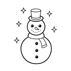 snowman with broom