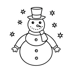snowman with broom