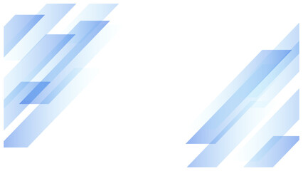 斜め青ラインの幾何学的なグラデーション背景 (ビジネス・テクノロジー) 白