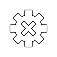 configuration. settings. configuration icons. repair. black and white icons. on a white background. vector. settings. fix the problem. find a solution. repair wizard.