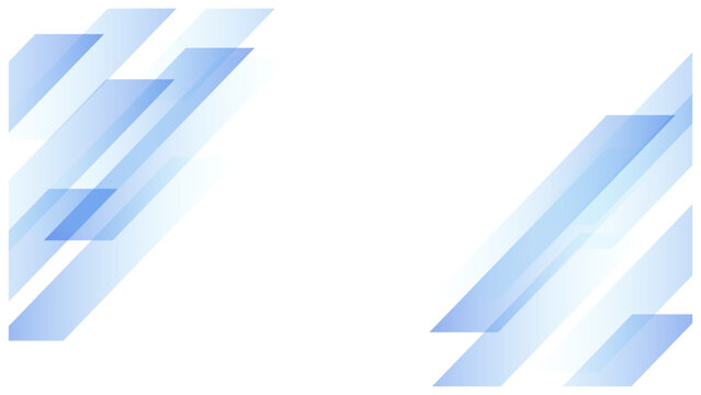 斜め青ラインの幾何学的なグラデーション背景 (ビジネス・テクノロジー) 白  16:9