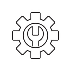 Obraz premium configuration. settings. configuration icons. repair. black and white icons. on a white background. vector. settings. fix the problem. find a solution. repair wizard.