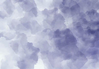 A watercolor painting showcases a blend of purple and white hues in abstract shapes, creating a dreamy and soft texture that is visually appealing and calming.