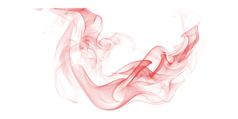 Ethereal Red Smoke Abstract Design Artistic Crimson Swirls Dramatic Texture Fantasy Moody Background Modern Art Isolated