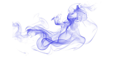 Ethereal Blue Smoke Plume on Black Abstract Art Texture Dreamy Artistic Modern Design Background Creative Serene