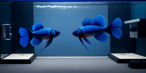 computer monitor with blue screen