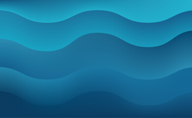 Serene blue waves a calming abstract background with smooth, flowing lines and gradient hues of blue, evoking a sense of tranquility and depth