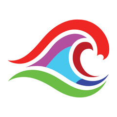 abstract colorful pattern wave vector illustration