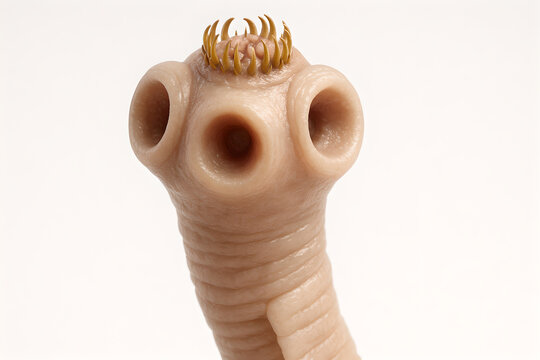 Photorealistic 3D anatomy of Flatworms: Cestoda/Trematoda; flat leaf/segmented bodies; scolex hooks/suckers; branched ceca; vitellaria; uterus & testes.