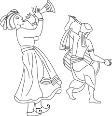 Music Player Wedding Symbol Playing Stock Vector