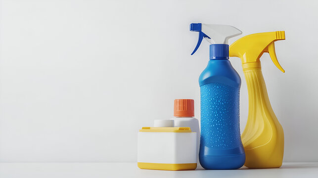 detergent bottle and sponge