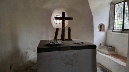 Drüggelter Kapelle, polygonaler Zentralbau am Möhnesee