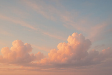 Sky Calm – Soft Gradient Clouds Before Sunset