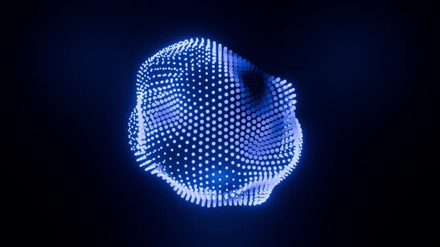 Blue Particle Wave Animation
