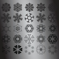 Snowflake Designs Winter Snowflake Patterns Frozen Snowflake Clipart Snowflake Icon Set Crystal Snowflake Illustrations Minimalist Snowflake Art Christmas Snowflake Graphics