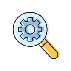 configuration. settings. configuration icons. repair. black and white icons. on a white background. vector. settings. fix the problem. find a solution. repair wizard.	