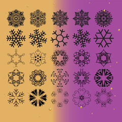 Snowflake Designs Winter Snowflake Patterns Frozen Snowflake Clipart Snowflake Icon Set Crystal Snowflake Illustrations Minimalist Snowflake Art Christmas Snowflake Graphics