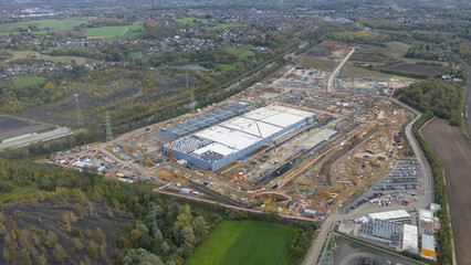 New data center for Cloud services and AI infrastructure in Farciennes, Belgium.