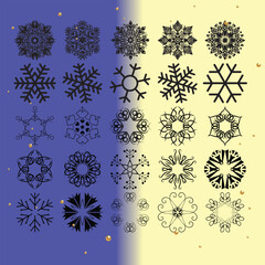 Snowflake Designs Winter Snowflake Patterns Frozen Snowflake Clipart Snowflake Icon Set Crystal Snowflake Illustrations Minimalist Snowflake Art Christmas Snowflake Graphics