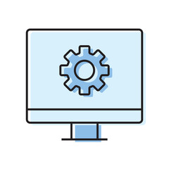 configuration. settings. configuration icons. repair. black and white icons. on a white background. vector. settings. fix the problem. find a solution. repair wizard.	
