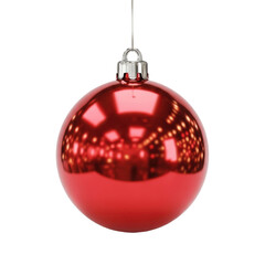 Christmas ball cutout, christmas ornament, christmas balloon isolated on transparent background, PNG
