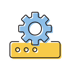 configuration. settings. configuration icons. repair. black and white icons. on a white background. vector. settings. fix the problem. find a solution. repair wizard.	