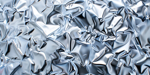 Intricate Close-Up of a Silver Frost Texture Reflecting Light on an Icy Metal Surface, Capturing Subtle Sparkles and a Cool Metallic Aesthetic