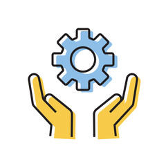 configuration. settings. configuration icons. repair. black and white icons. on a white background. vector. settings. fix the problem. find a solution. repair wizard.	