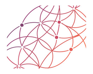 Abstract Network Connection with Nodes and Lines Representing Global Communication and Data Transfer in a Modern Tech Landscape