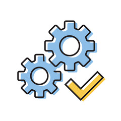 configuration. settings. configuration icons. repair. black and white icons. on a white background. vector. settings. fix the problem. find a solution. repair wizard.	