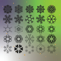 Snowflake Designs Winter Snowflake Patterns Frozen Snowflake Clipart Snowflake Icon Set Crystal Snowflake Illustrations Minimalist Snowflake Art Christmas Snowflake Graphics