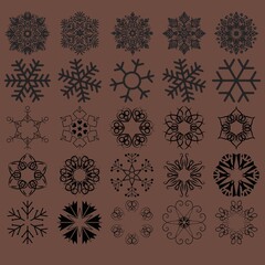 Snowflake Designs Winter Snowflake Patterns Frozen Snowflake Clipart Snowflake Icon Set Crystal Snowflake Illustrations Minimalist Snowflake Art Christmas Snowflake Graphics