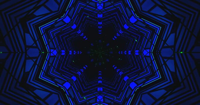 Tunnel video loop screensaver featuring vibrant lights and dynamic patterns for a captivating visual experience