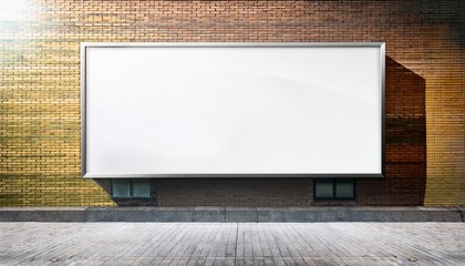 Clear Billboard And Wall Poster Mockup