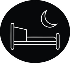 Night Rest Vector Icon