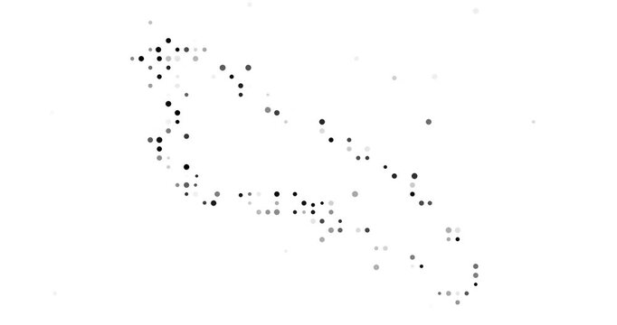 Orb Stream Forms Kiribati Geographic Outline