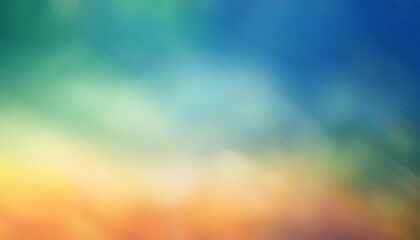 A Blurred Ombre Background In Shades Of Blue Green Yellow And Orange
