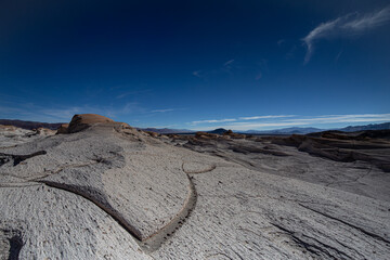 mountain landscape with blue sky