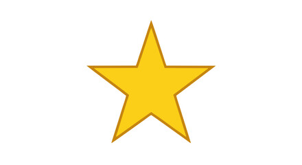 3d golden star