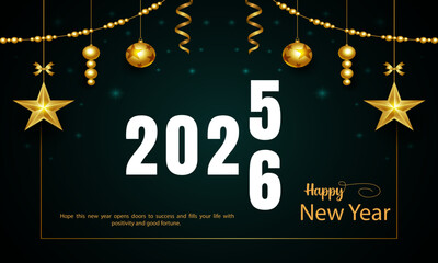 Happy New Year 2026 Minimal Winter Square Postcard Template for Modern Social Media Greetings