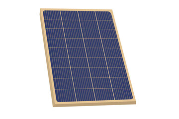 Clean energy source, a modern solar panel generating power from sunlight
