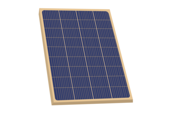 Clean energy source, a modern solar panel generating power from sunlight