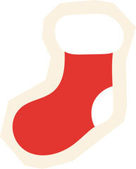 Illustration of Red Christmas Stocking