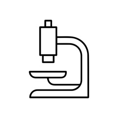 Microscope line icon