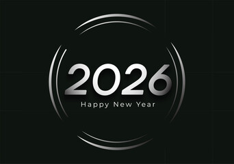 Modern 2026 new year Logo design template for business presentation with vector elements, icons, and layout concept