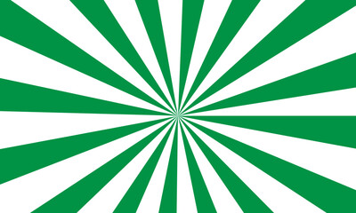 Vibrant Green and White Radial Sunburst or Starburst Abstract Background Pattern